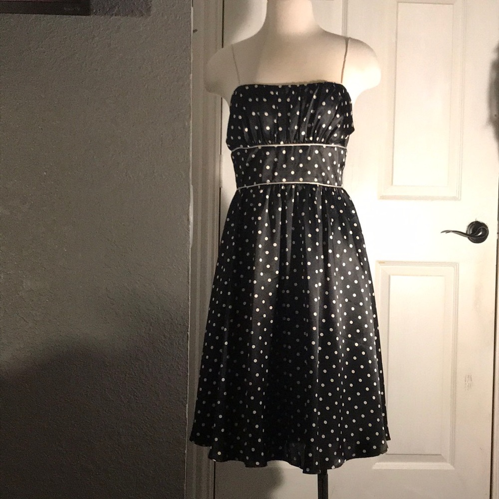 Forever dress, spotted white/ black dress